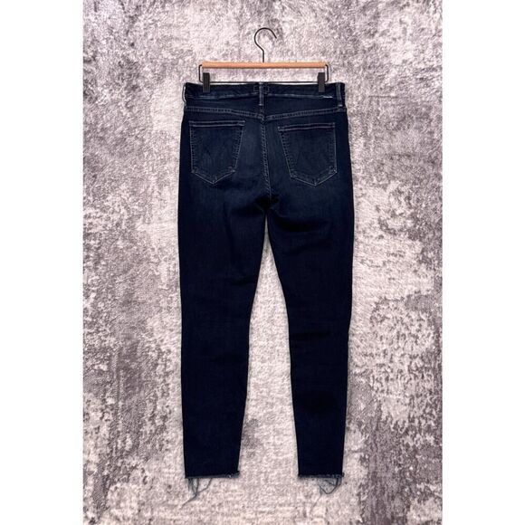 Mother High Waisted Ankle Fray Last Call Women's Black Denim Jeans - Picture 2 of 7